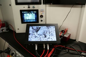 DemoDay Drucksondierung Auf dem Bildschirm ist der Boden in Nahaufnahme zu sehen