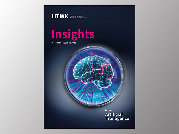 Cover der Insights 2025 das Cover eines Magazins namens Insights mit einem KI-generierten Motiv