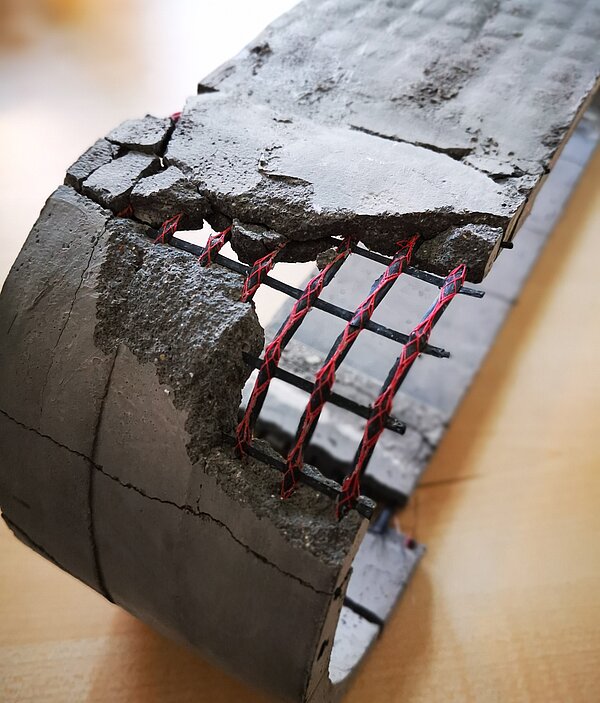 Prüfkörper aus Carbonbeton
