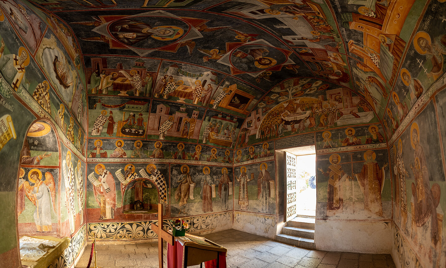 Innenansicht der Kapelle des Heiligen Nikolaus