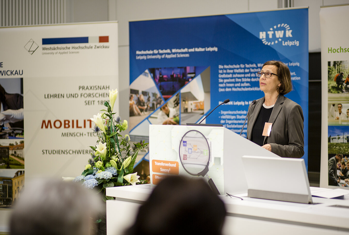 Saxony⁵ Kick-off HTWK-Rektorin Prof. Gesine Grande