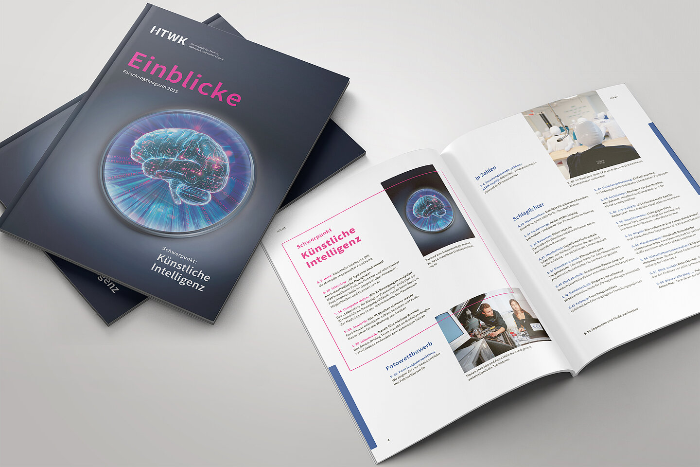 Forschungsmagazin Einblicke 2025 Ein Klick auf das Bild öffnet das E-Paper
